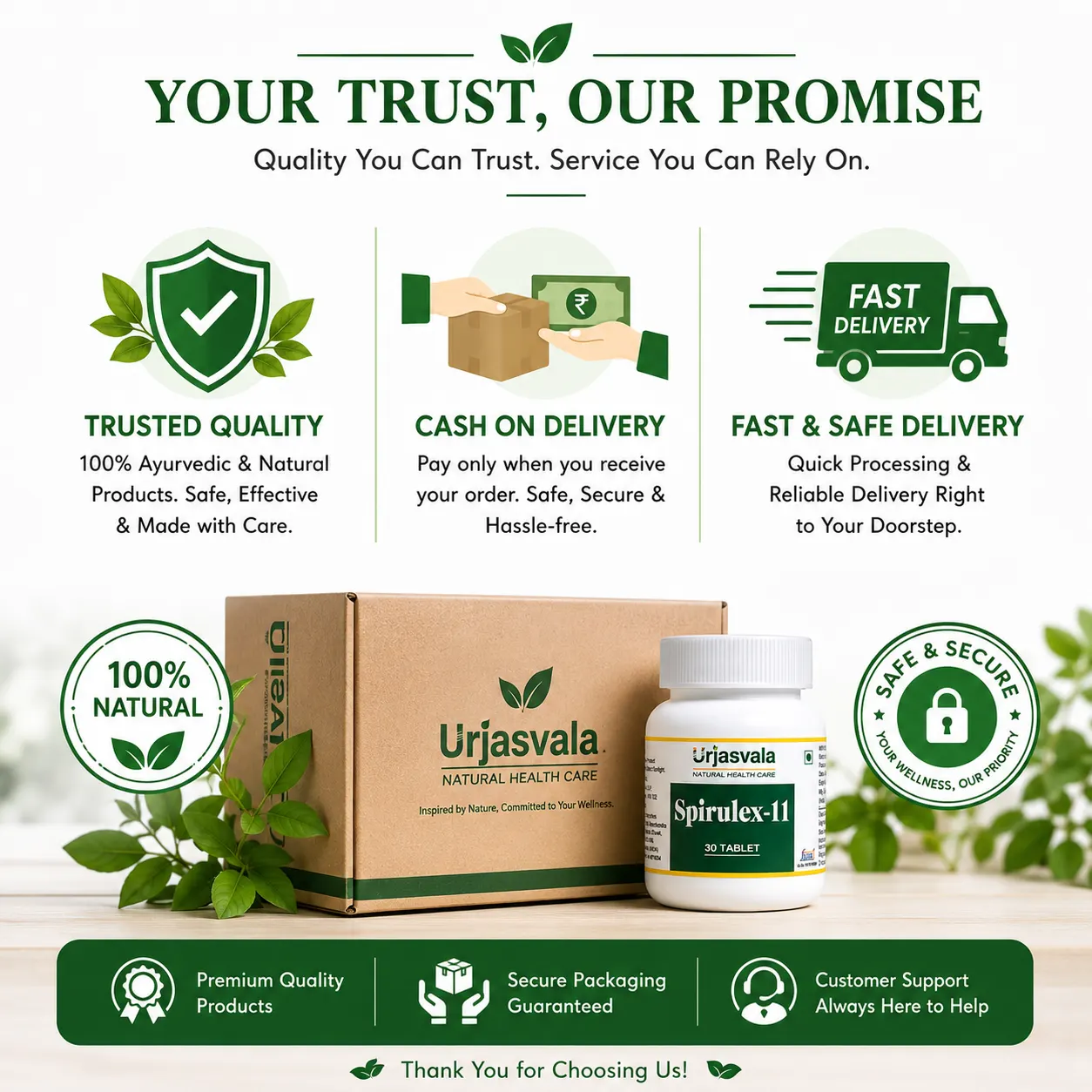 AYUSH Licensed Spirulex-11 Tablets by Urjasvala