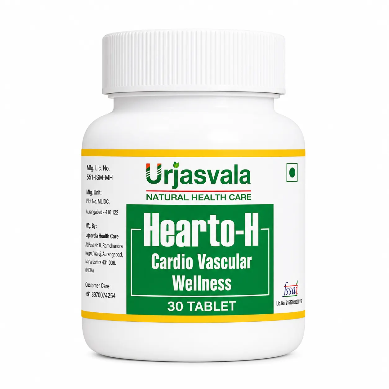 Urjasvala Hearto-H Tablets for Heart Wellness