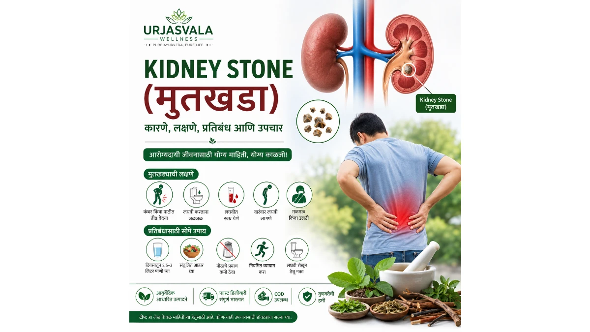 मुतखडा (Kidney Stone) म्हणजे काय? कारणे,आयुर्वेदिक उपचार