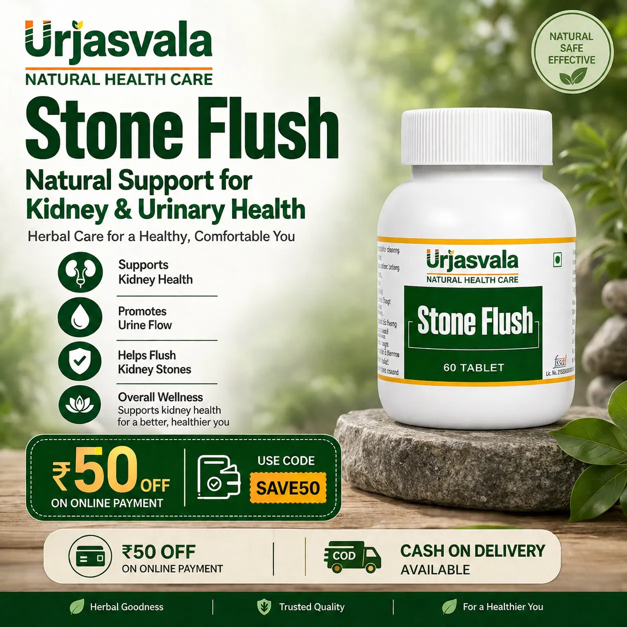 Stone Flush 60 Tablets - Image 5