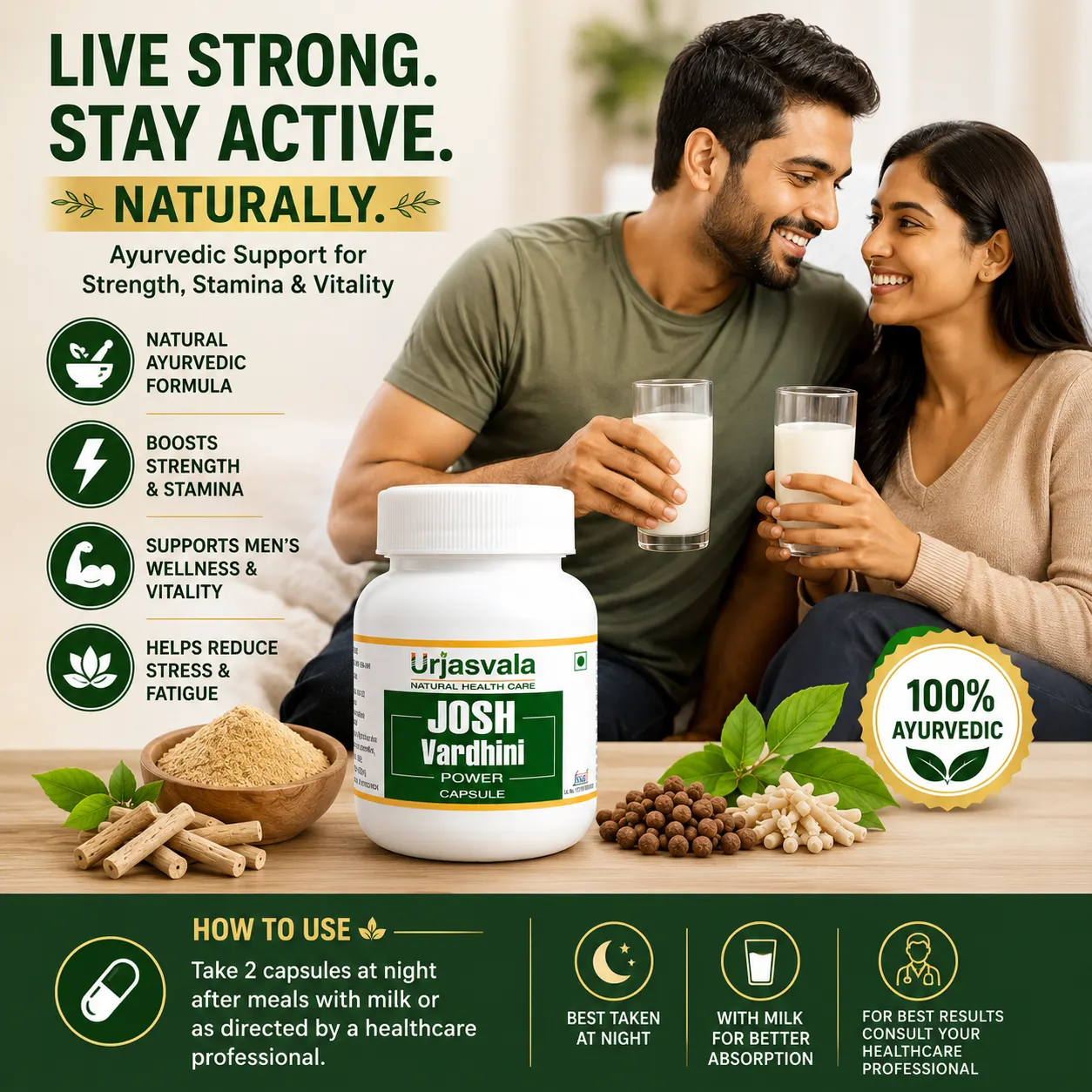 How to Use Urjasvala Josh Vardhini Capsules