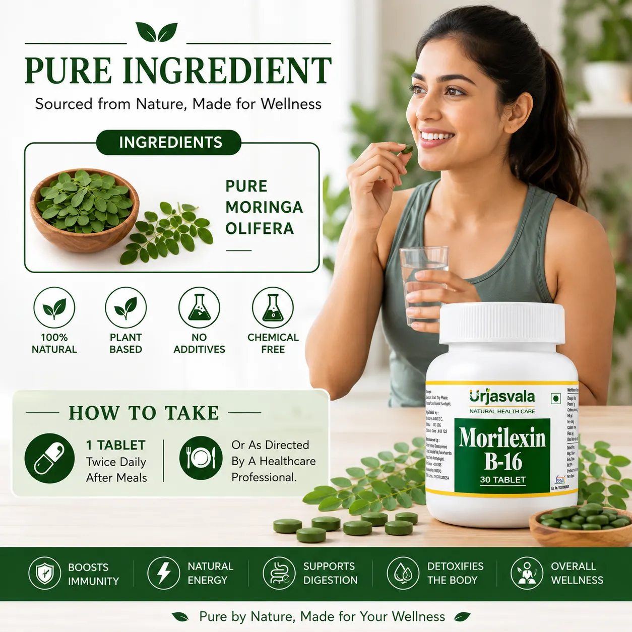 How to Use Urjasvala Morilexin B-16 Tablets