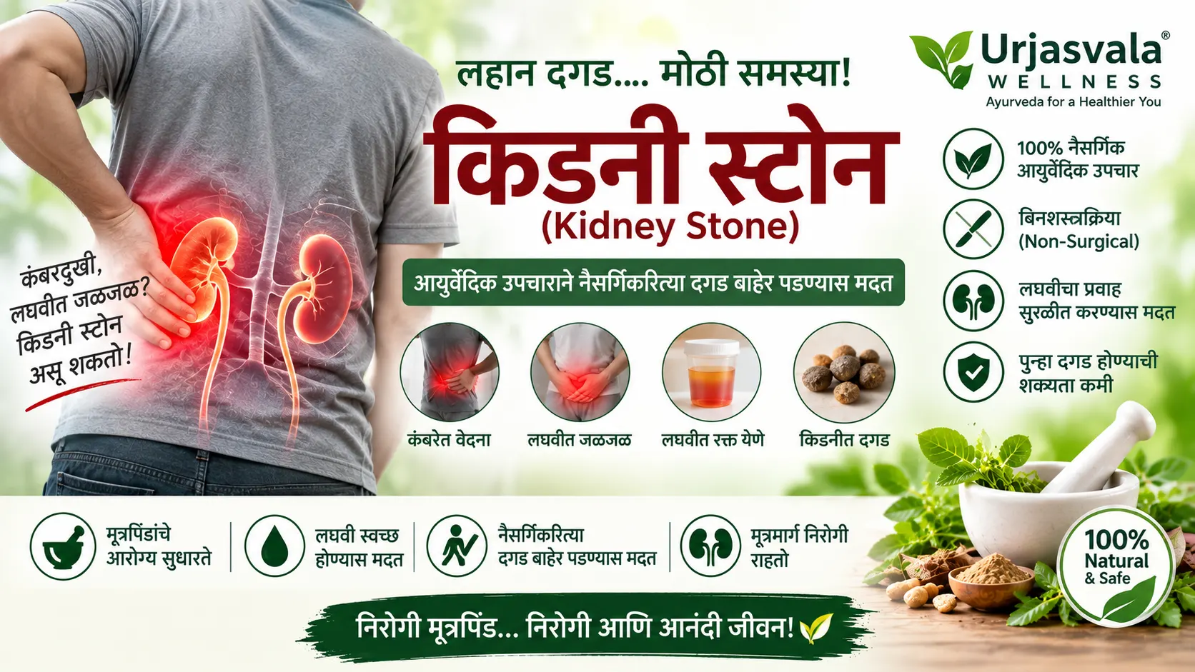 मुतखडा (Kidney Stone) म्हणजे काय? कारणे,आयुर्वेदिक उपचार