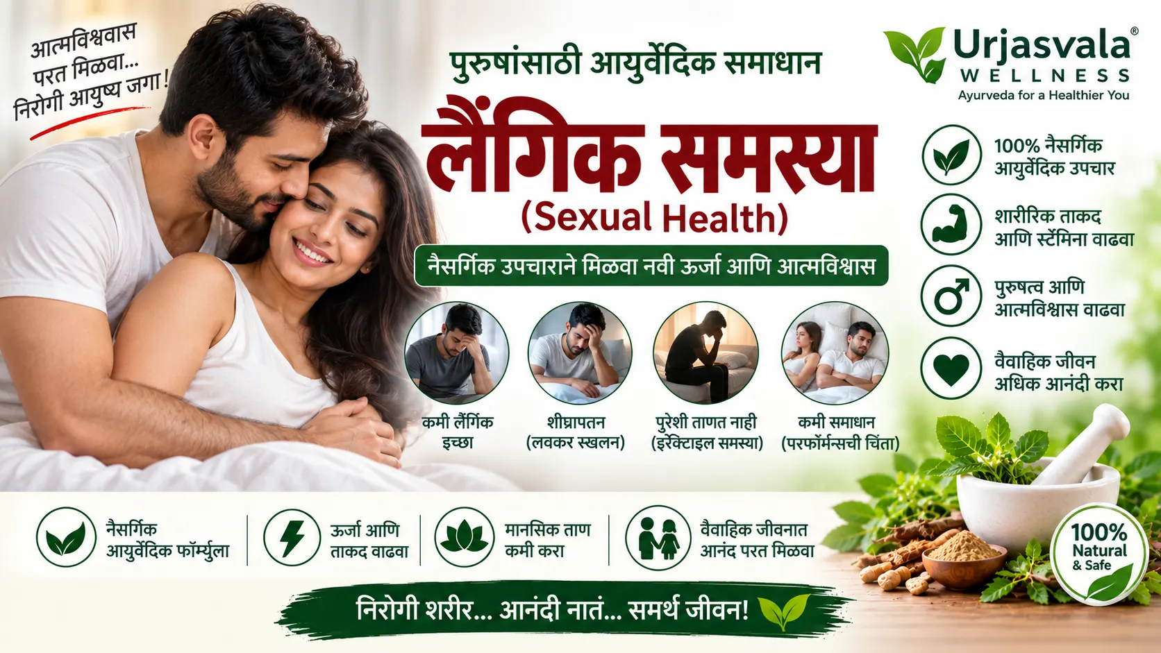 लैंगिक समस्या व शारीरिक कमजोरी – कारणे, उपचार