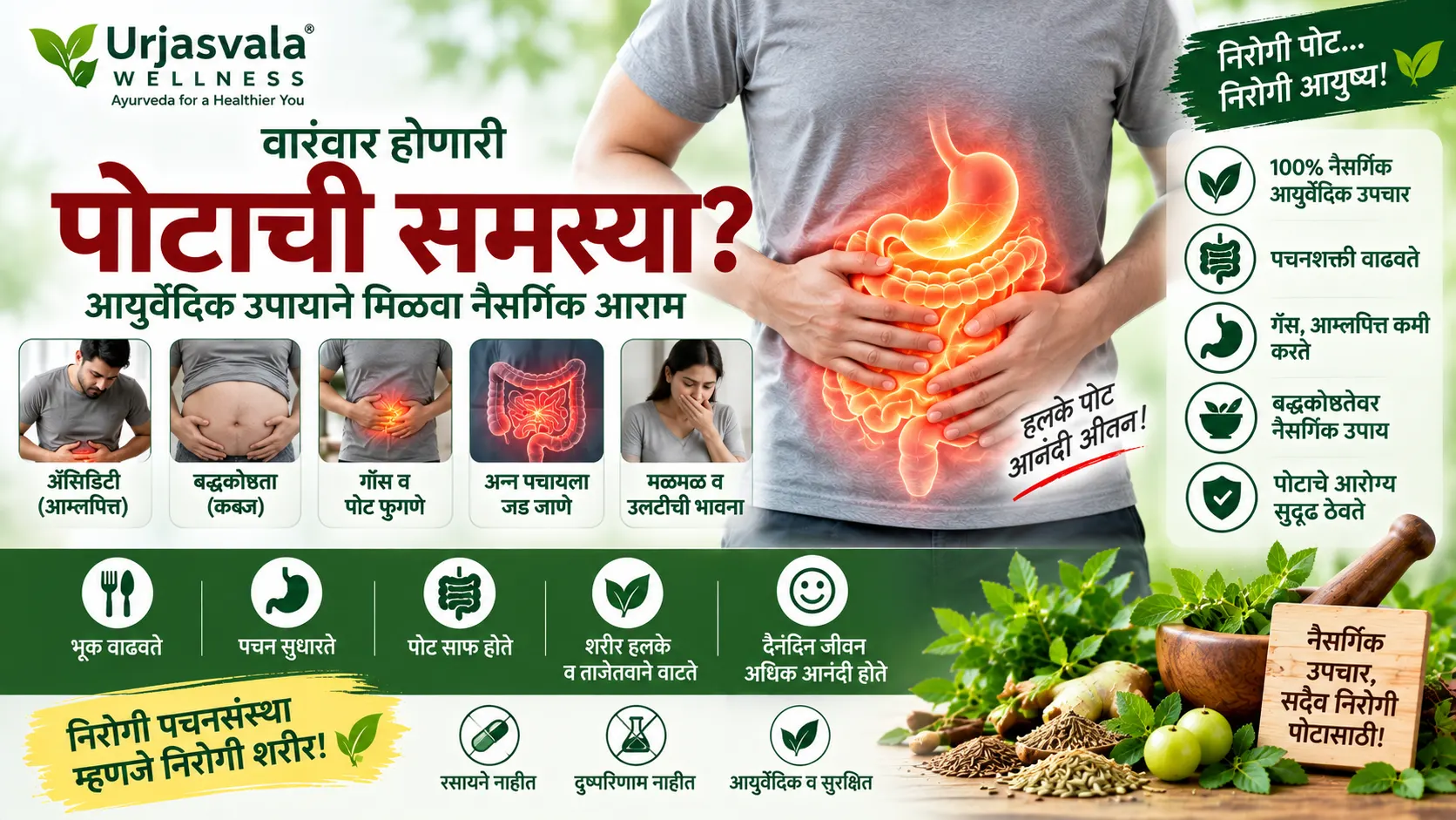पोट साफ न होणे (बद्धकोष्ठता) – कारणे, घरगुती उपाय
